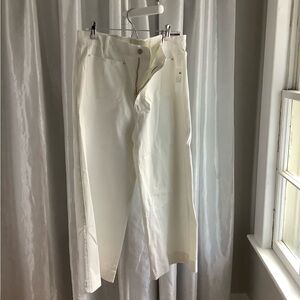 Christian Siriano Crisp White Trousers